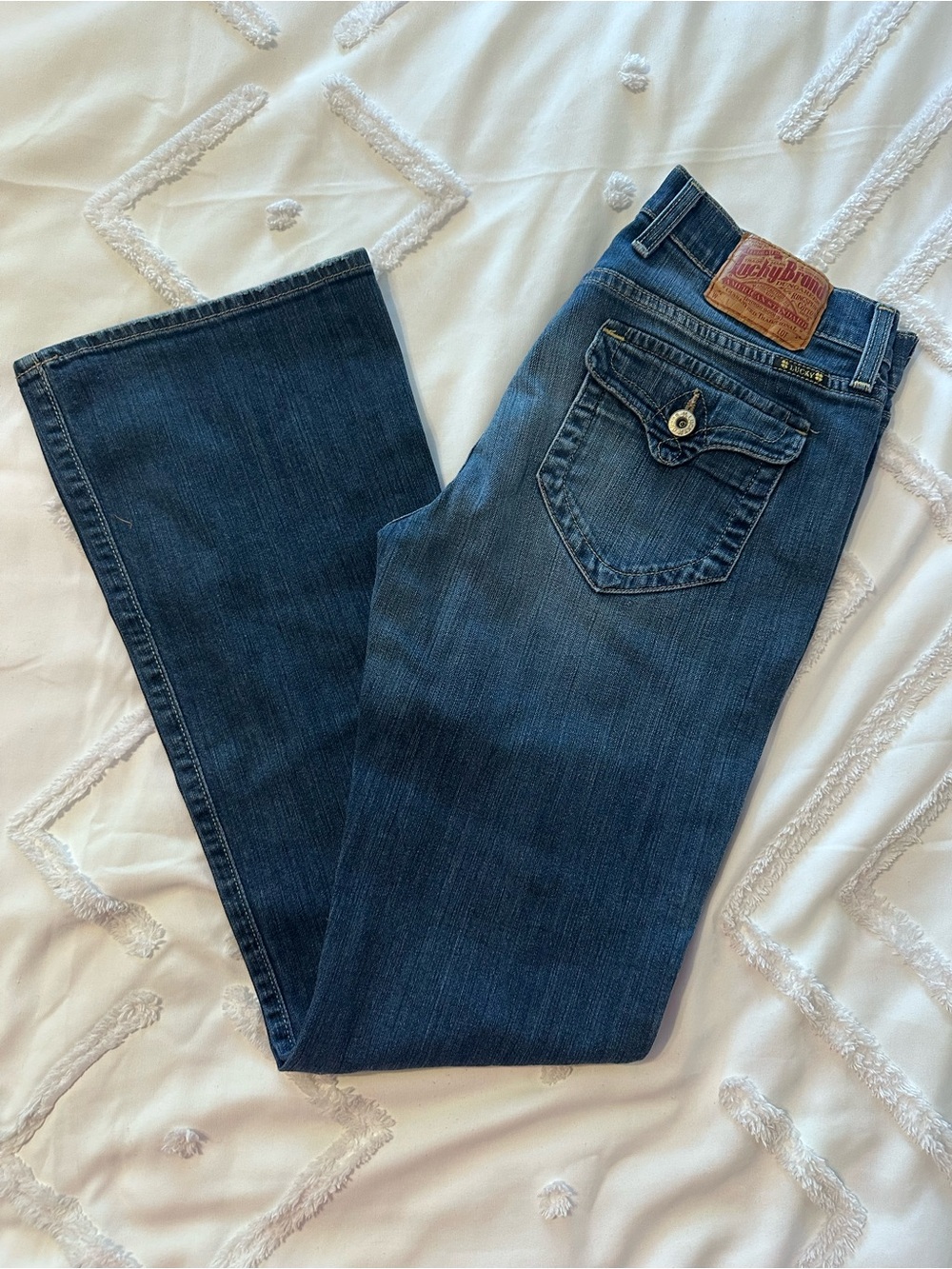 Lucky Brand Women's Dark Blue Flare Jeans